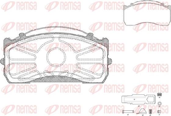 Kawe JCA815.80 - Brake Pad Set, disc brake autospares.lv