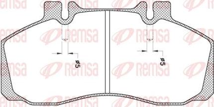 Kawe JCA245.20 - Brake Pad Set, disc brake autospares.lv