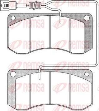 Kawe JCA258.41 - Brake Pad Set, disc brake autospares.lv