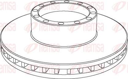 Kawe NCA1091.20 - Brake Disc autospares.lv