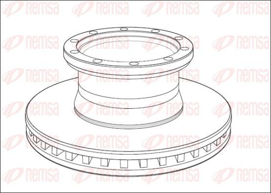 Kawe NCA1011.20 - Brake Disc autospares.lv