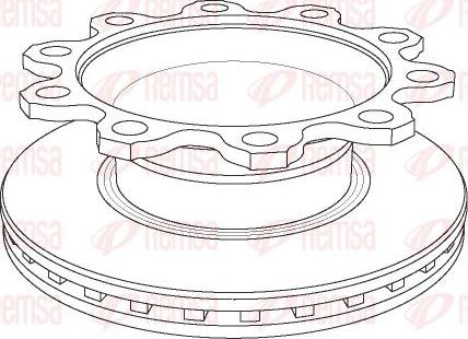 Kawe NCA1084.20 - Brake Disc autospares.lv