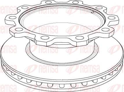 Kawe NCA1081.20 - Brake Disc autospares.lv