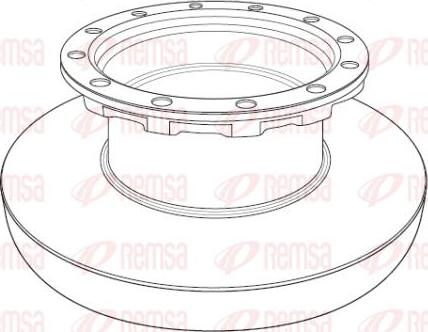 Kawe NCA1196.10 - Brake Disc autospares.lv