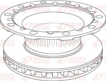 Kawe NCA1176.20 - Brake Disc autospares.lv