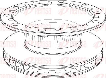 Kawe NCA1170.20 - Brake Disc autospares.lv