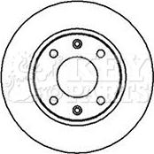 Key Parts KBD4909 - Brake Disc autospares.lv