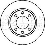 Key Parts KBD4979 - Brake Disc autospares.lv