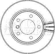 Key Parts KBD4463 - Brake Disc autospares.lv