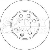 Key Parts KBD4434 - Brake Disc autospares.lv