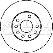 Key Parts KBD4436 - Brake Disc autospares.lv