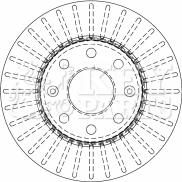 Key Parts KBD4510 - Brake Disc autospares.lv