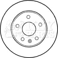 Key Parts KBD4641 - Brake Disc autospares.lv