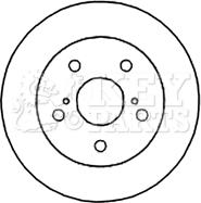 Key Parts KBD4666 - Brake Disc autospares.lv