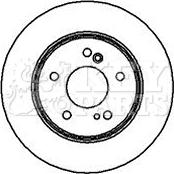 Key Parts KBD4094 - Brake Disc autospares.lv