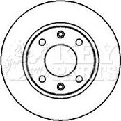 Key Parts KBD4838 - Brake Disc autospares.lv