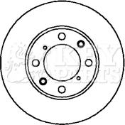 Key Parts KBD4093 - Brake Disc autospares.lv