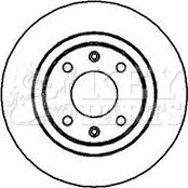 Key Parts KBD4006 - Brake Disc autospares.lv