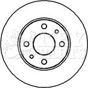 Key Parts KBD4001 - Brake Disc autospares.lv