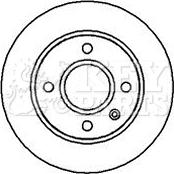 Key Parts KBD4025 - Brake Disc autospares.lv