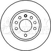 Key Parts KBD5082 - Brake Disc autospares.lv