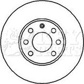 Key Parts KBD4073 - Brake Disc autospares.lv