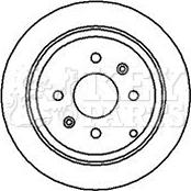 Key Parts KBD4108 - Brake Disc autospares.lv