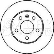 Key Parts KBD4114 - Brake Disc autospares.lv