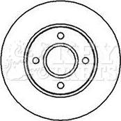 Key Parts KBD4120 - Brake Disc autospares.lv