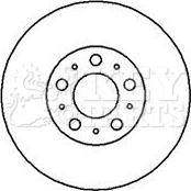 Key Parts KBD4179 - Brake Disc autospares.lv