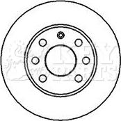 Key Parts KBD4857 - Brake Disc autospares.lv