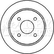 Key Parts KBD4869 - Brake Disc autospares.lv