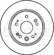 Key Parts KBD4804 - Brake Disc autospares.lv