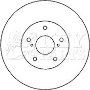 Key Parts KBD4805 - Brake Disc autospares.lv