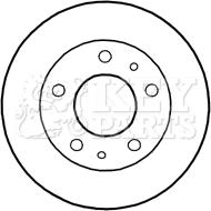 Key Parts KBD4801 - Brake Disc autospares.lv