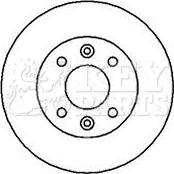 Key Parts KBD4877 - Brake Disc autospares.lv