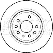 Key Parts KBD4396 - Brake Disc autospares.lv