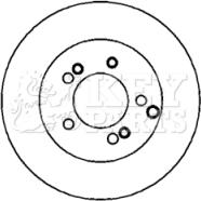 Key Parts KBD4366 - Brake Disc autospares.lv