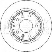 Key Parts KBD4335 - Brake Disc autospares.lv