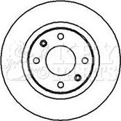 Key Parts KBD4245 - Brake Disc autospares.lv