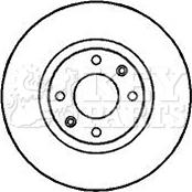 Key Parts KBD4246 - Brake Disc autospares.lv