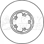 Key Parts KBD4241 - Brake Disc autospares.lv