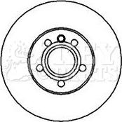 Key Parts KBD4250 - Brake Disc autospares.lv