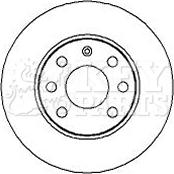 Key Parts KBD4258 - Brake Disc autospares.lv