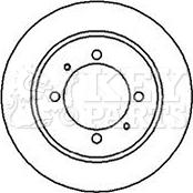 Key Parts KBD4215 - Brake Disc autospares.lv