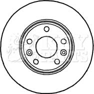 Key Parts KBD4780 - Brake Disc autospares.lv