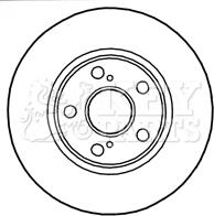 Key Parts KBD4776 - Brake Disc autospares.lv