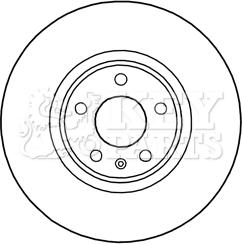 Key Parts KBD5990S - Brake Disc autospares.lv