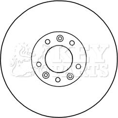 Key Parts KBD5969S - Brake Disc autospares.lv