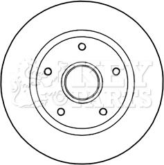 Key Parts KBD5966S - Brake Disc autospares.lv